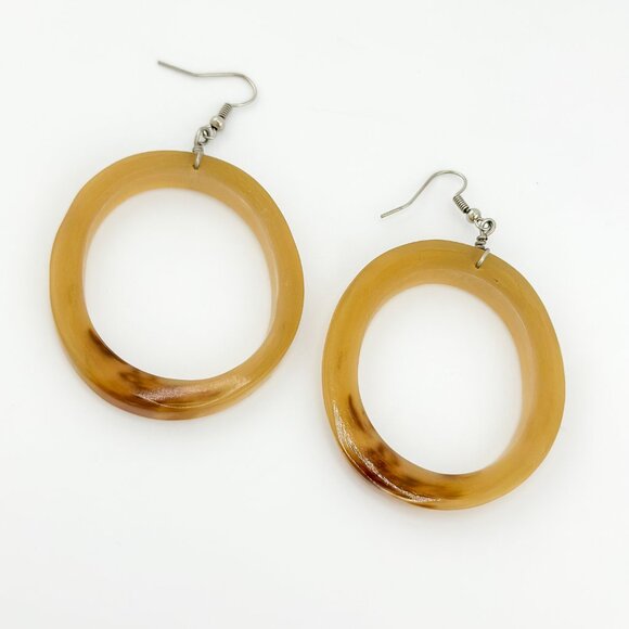 Noonday Horn? Vietnamese? Earrings - Picture 4 of 4